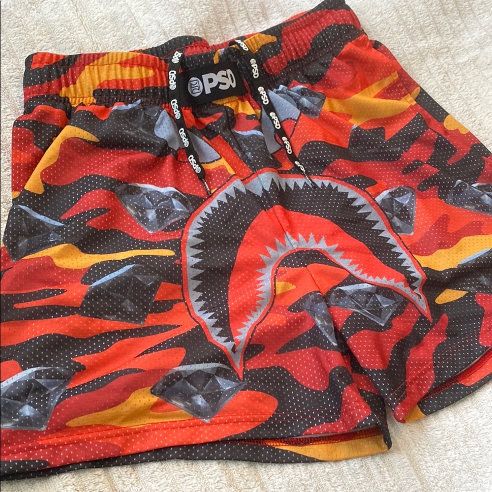 PSD Men's Red Camo Shark Boxer Briefs trunks